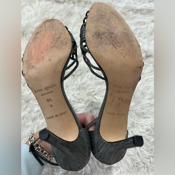 Kate Spade Shimmer Strappy Sandal - size 8.5 - Picture 4 of 10